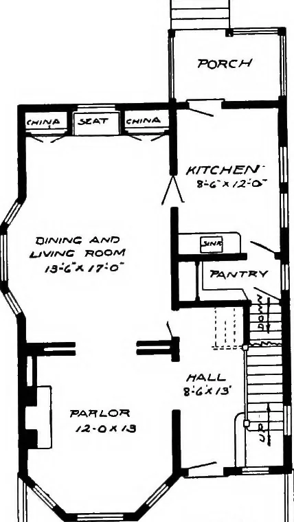 An illustration from Radford's artistic homes; 250 designs ..., 1908, leaf 250