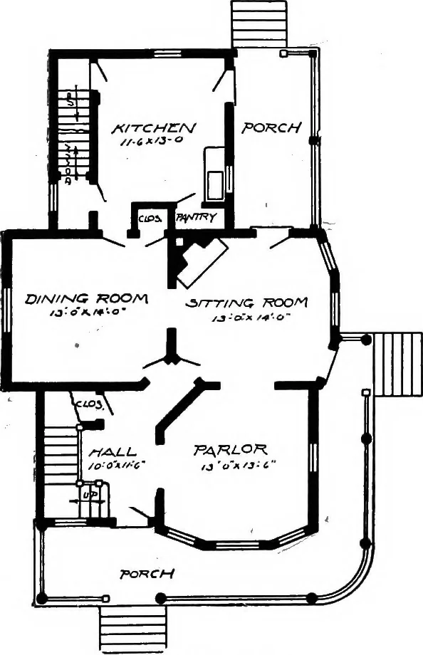 An illustration from Radford's artistic homes; 250 designs ..., 1908, leaf 26