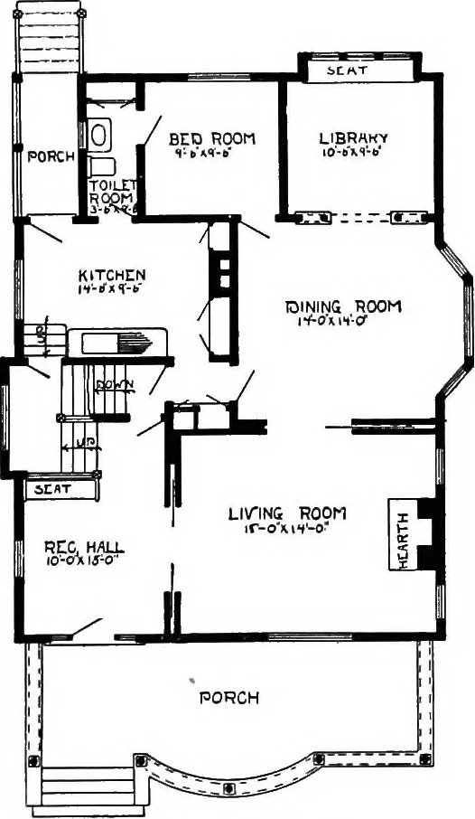 An illustration from Radford's artistic homes; 250 designs ..., 1908, leaf 263