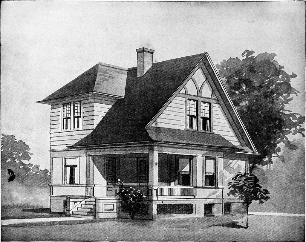 An illustration from Radford's artistic homes; 250 designs ..., 1908, leaf 27