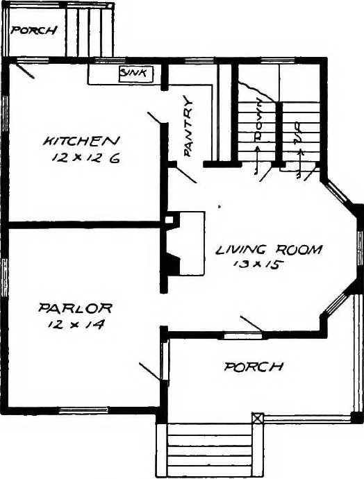 An illustration from Radford's artistic homes; 250 designs ..., 1908, leaf 27