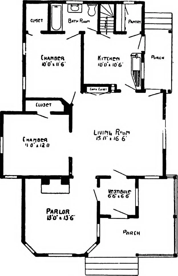 An illustration from Radford's artistic homes; 250 designs ..., 1908, leaf 34