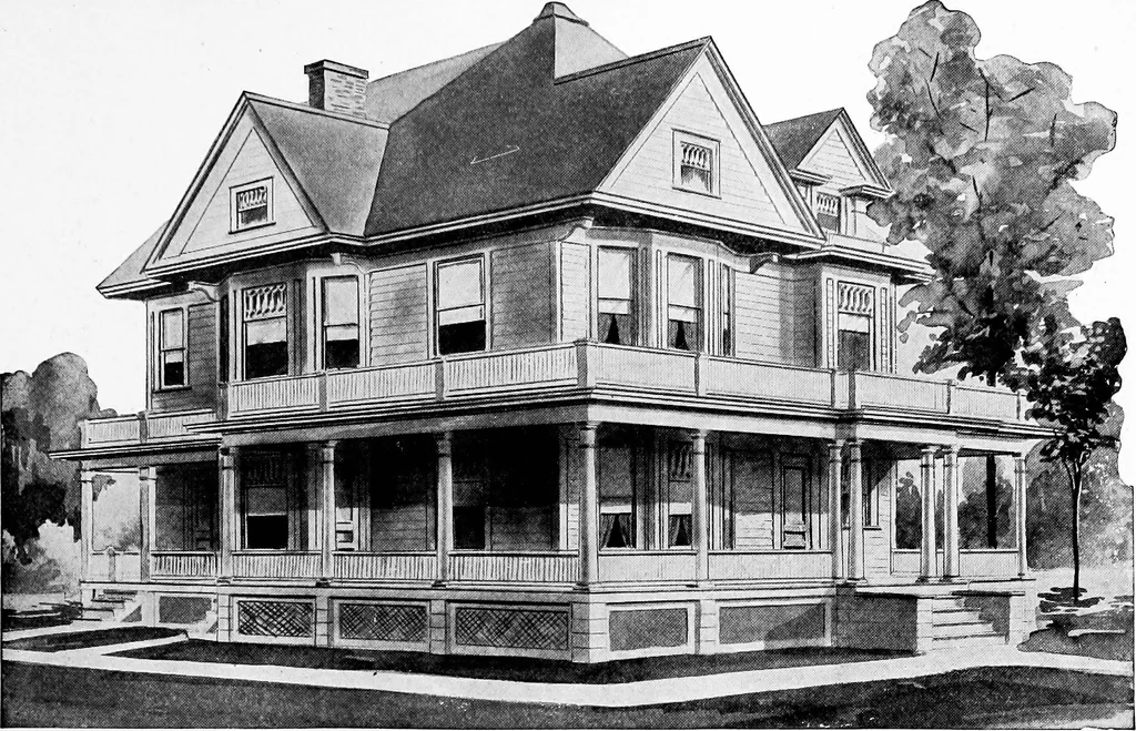 An illustration from Radford's artistic homes; 250 designs ..., 1908, leaf 38