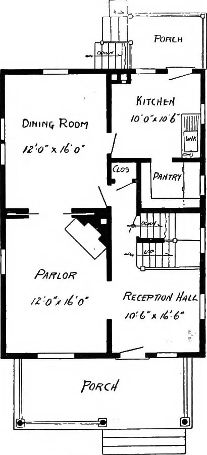 An illustration from Radford's artistic homes; 250 designs ..., 1908, leaf 41