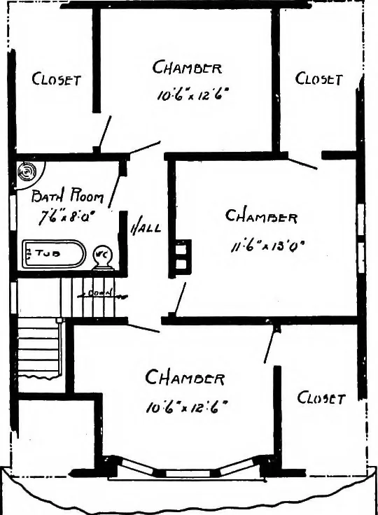 An illustration from Radford's artistic homes; 250 designs ..., 1908, leaf 48