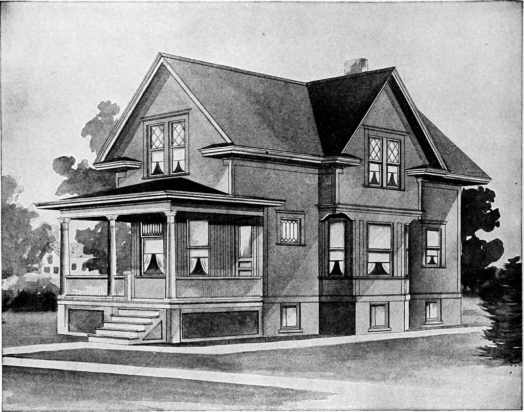 An illustration from Radford's artistic homes; 250 designs ..., 1908, leaf 53