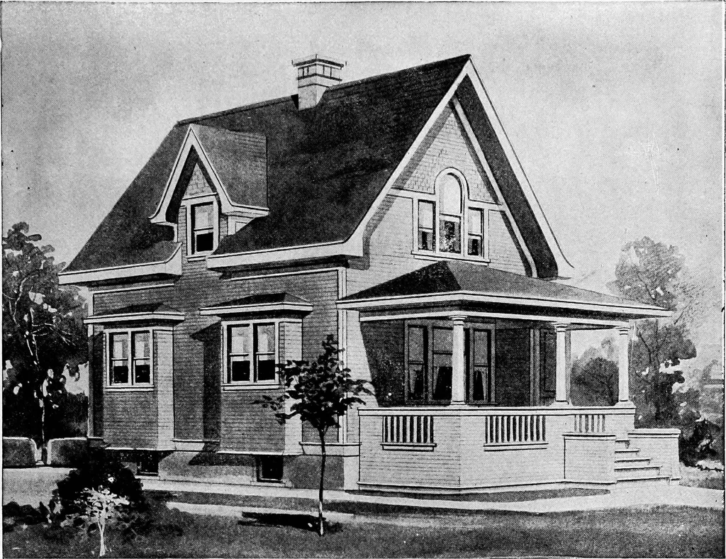 An illustration from Radford's artistic homes; 250 designs ..., 1908, leaf 54
