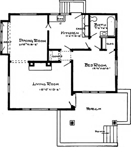 An illustration from Radford's artistic homes; 250 designs ..., 1908, leaf 57