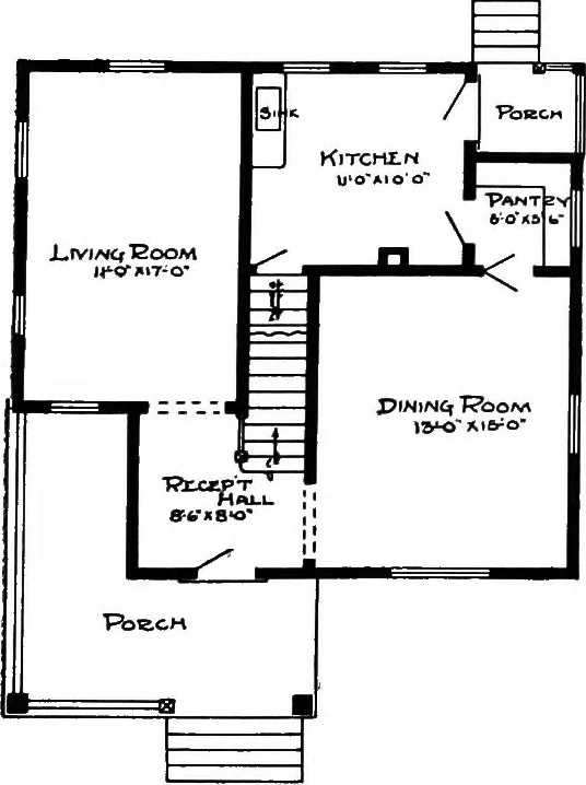 An illustration from Radford's artistic homes; 250 designs ..., 1908, leaf 58