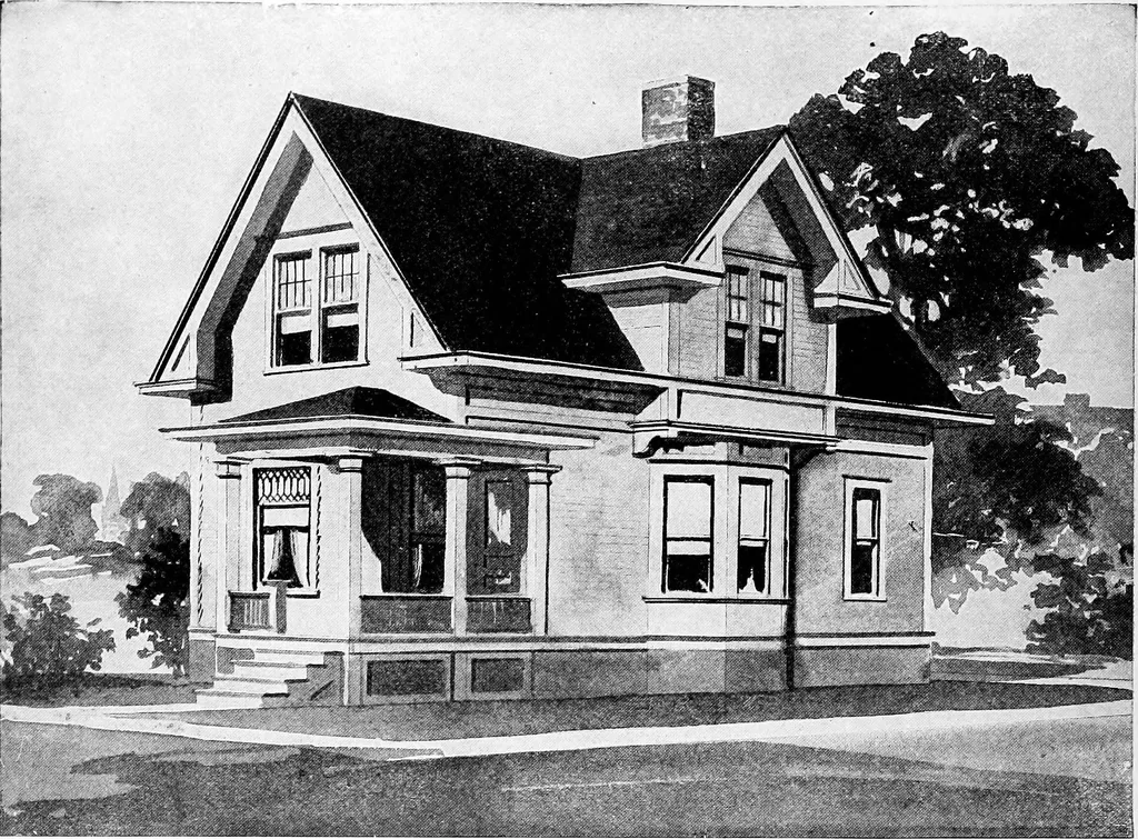 An illustration from Radford's artistic homes; 250 designs ..., 1908, leaf 59