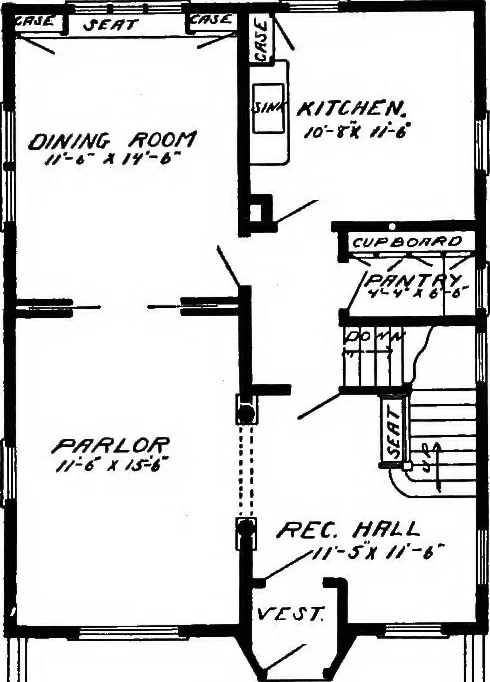 An illustration from Radford's artistic homes; 250 designs ..., 1908, leaf 62