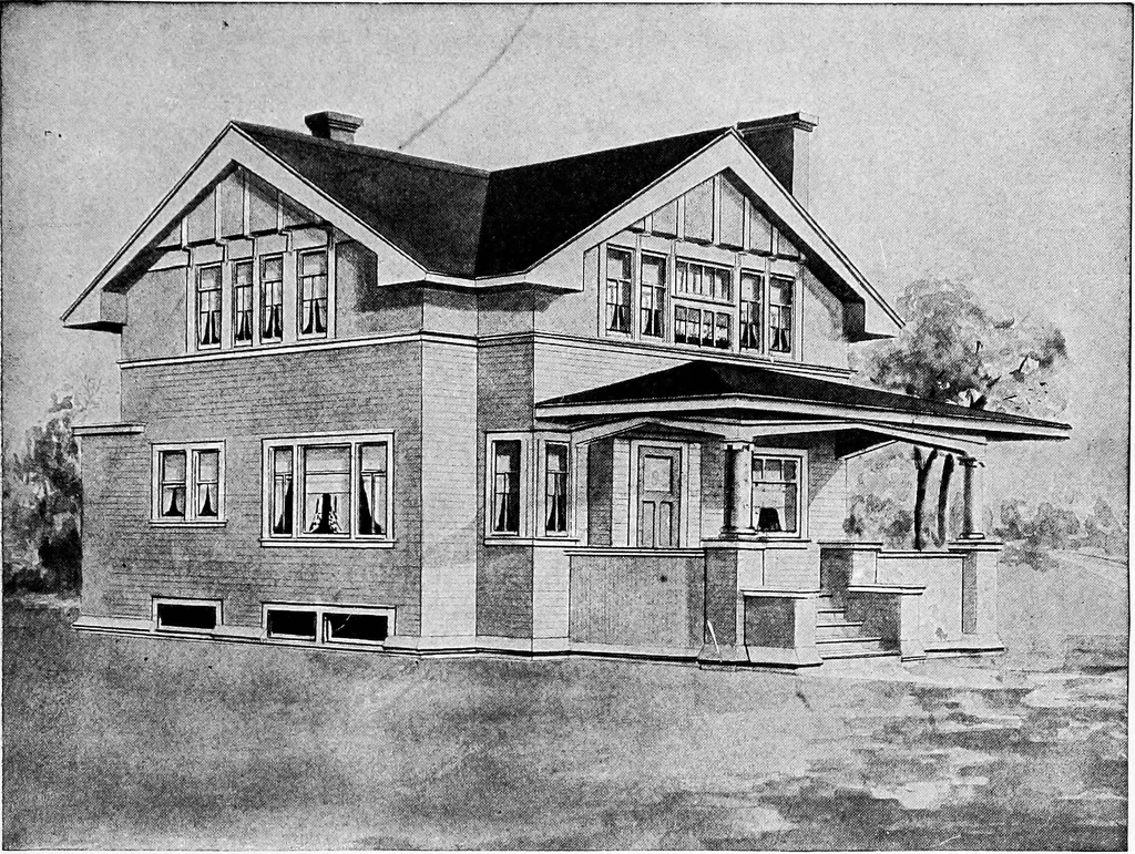 An illustration from Radford's artistic homes; 250 designs ..., 1908, leaf 68