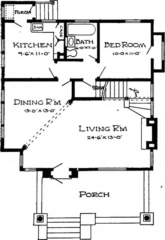An illustration from Radford's artistic homes; 250 designs ..., 1908, leaf 68
