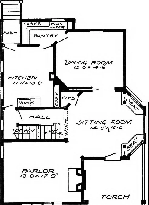 An illustration from Radford's artistic homes; 250 designs ..., 1908, leaf 71