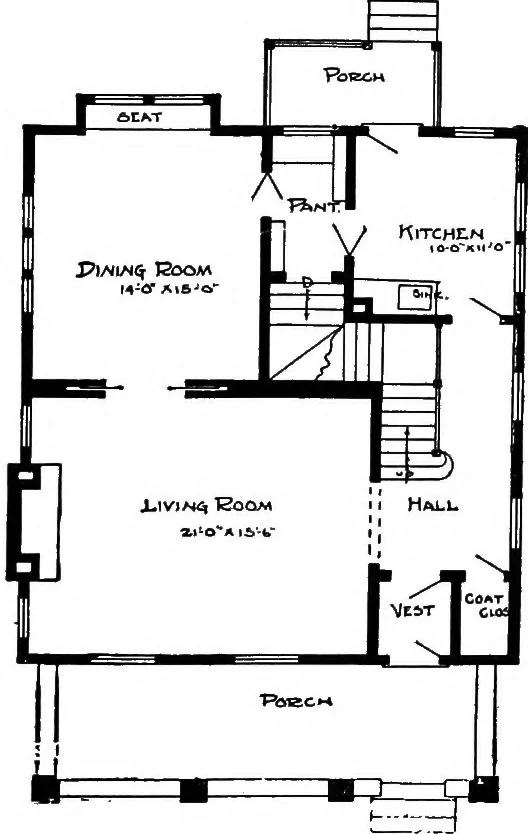 An illustration from Radford's artistic homes; 250 designs ..., 1908, leaf 76