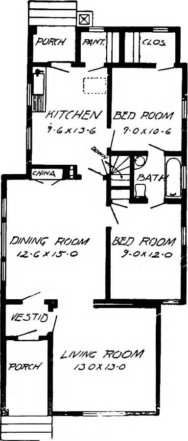 An illustration from Radford's artistic homes; 250 designs ..., 1908, leaf 77