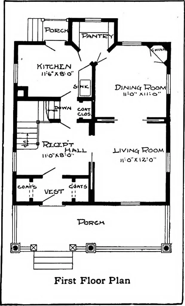 An illustration from Radford's artistic homes; 250 designs ..., 1908, leaf 81