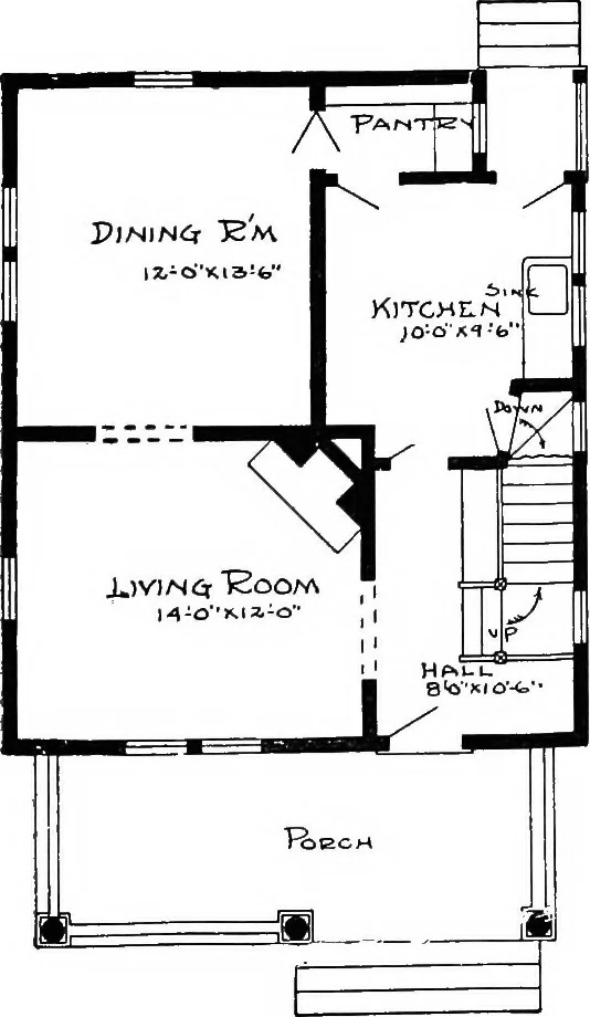 An illustration from Radford's artistic homes; 250 designs ..., 1908, leaf 84