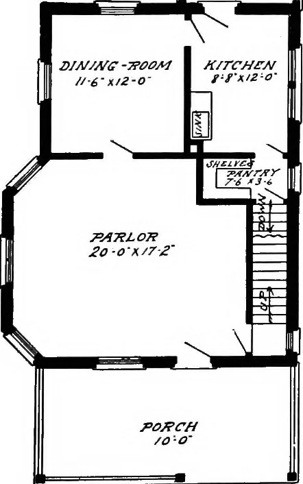 An illustration from Radford's artistic homes; 250 designs ..., 1908, leaf 86