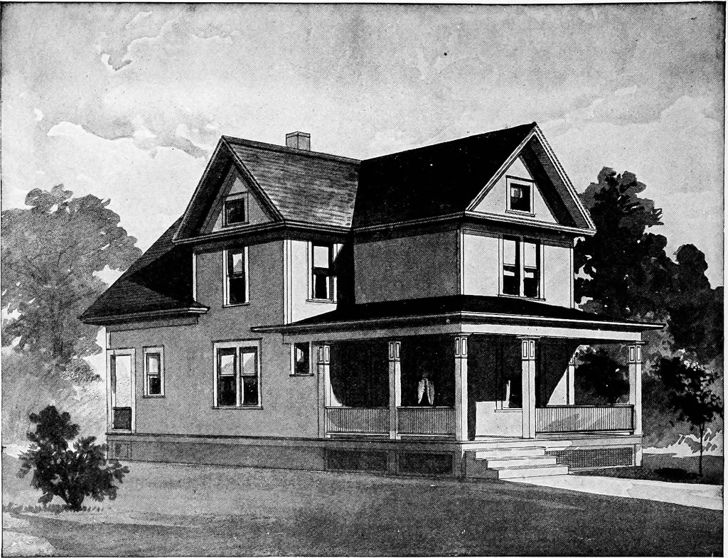 An illustration from Radford's artistic homes; 250 designs ..., 1908, leaf 87