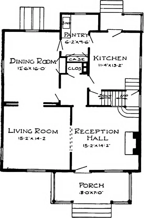 An illustration from Radford's artistic homes; 250 designs ..., 1908, leaf 90