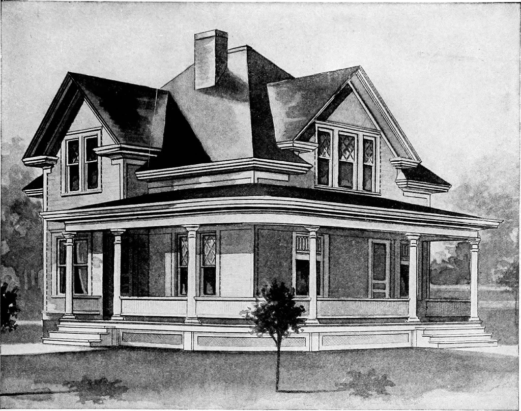 An illustration from Radford's artistic homes; 250 designs ..., 1908, leaf 92