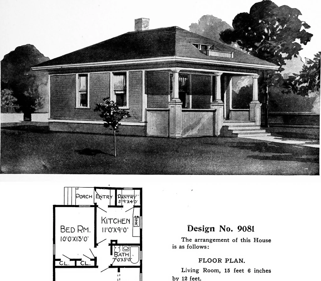 An illustration from Radford's artistic homes; 250 designs ..., 1908, leaf 94