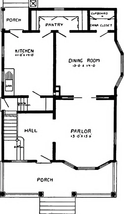An illustration from Radford's artistic homes; 250 designs ..., 1908, leaf 97