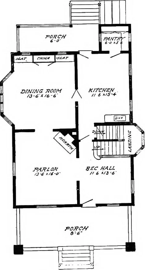 An illustration from Radford's artistic homes; 250 designs ..., 1908, leaf 99