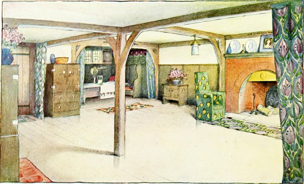 An illustration from Houses and gardens, 1906, leaf 133