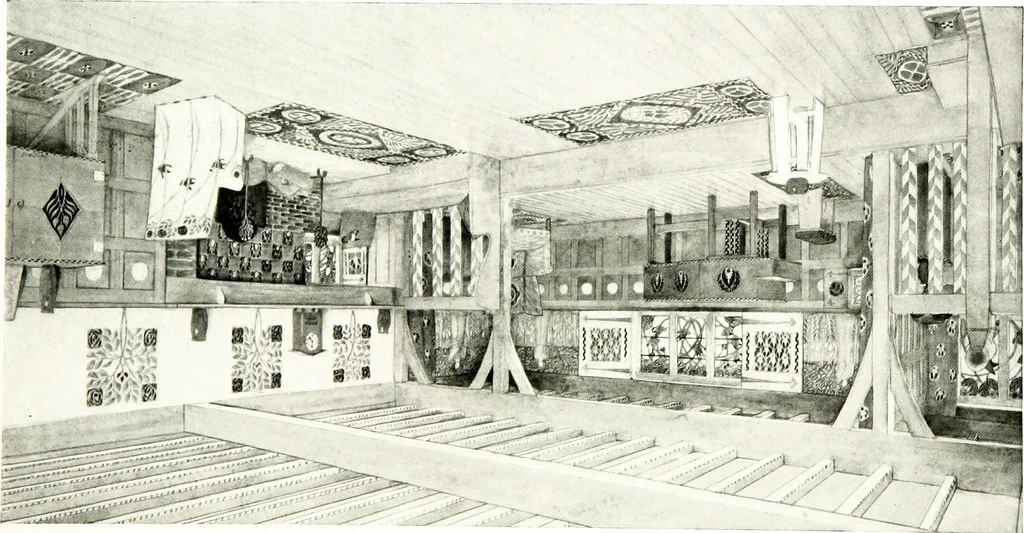 An illustration from Houses and gardens, 1906, leaf 64