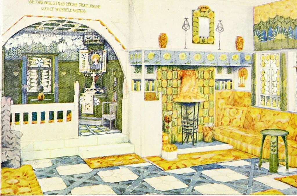 An illustration from Houses and gardens, 1906, leaf 9