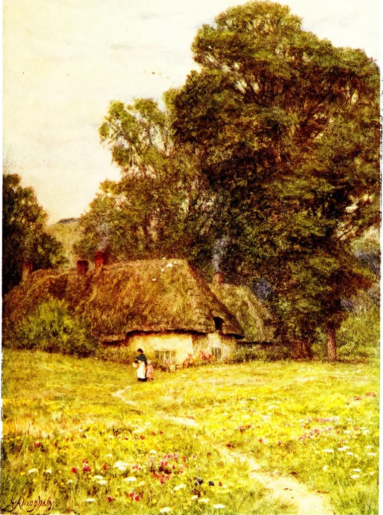 An illustration from The cottage homes of England, 1909, leaf 192