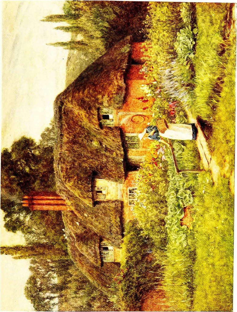 An illustration from The cottage homes of England, 1909, leaf 218