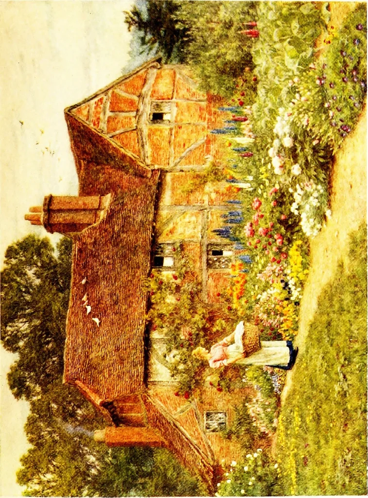 An illustration from The cottage homes of England, 1909, leaf 286