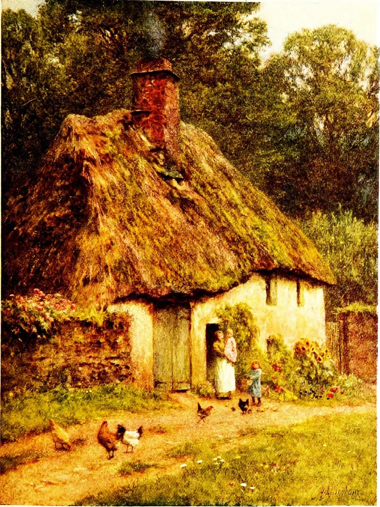 An illustration from The cottage homes of England, 1909, leaf 322