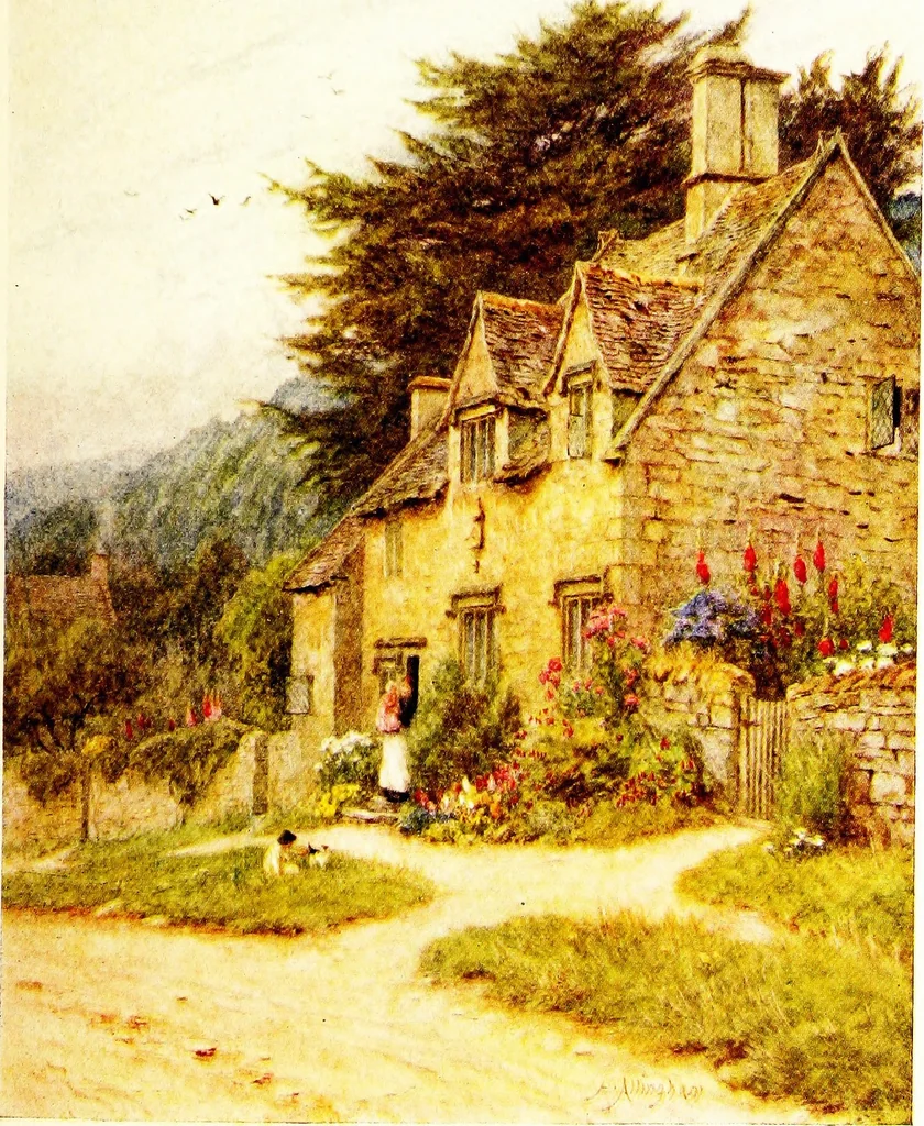 An illustration from The cottage homes of England, 1909, leaf 330