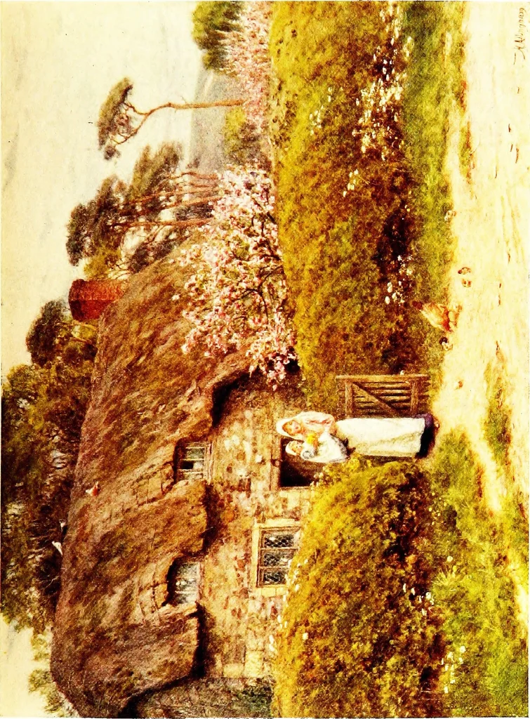 An illustration from The cottage homes of England, 1909, leaf 344