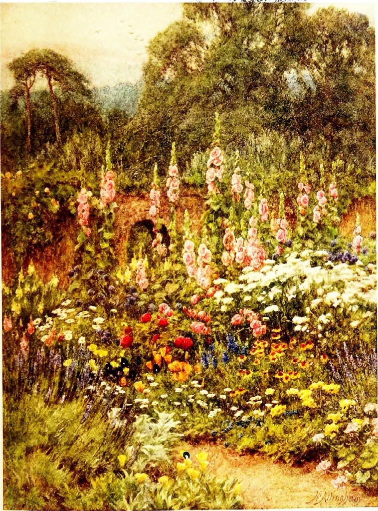 An illustration from The cottage homes of England, 1909, leaf 444