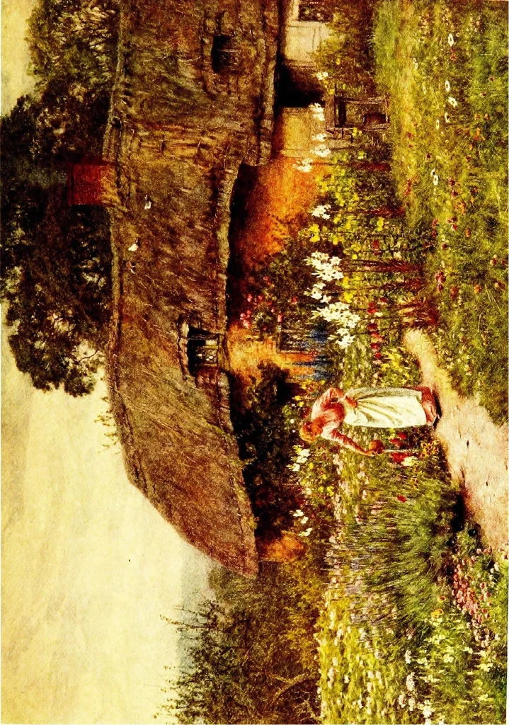 An illustration from The cottage homes of England, 1909, leaf 452