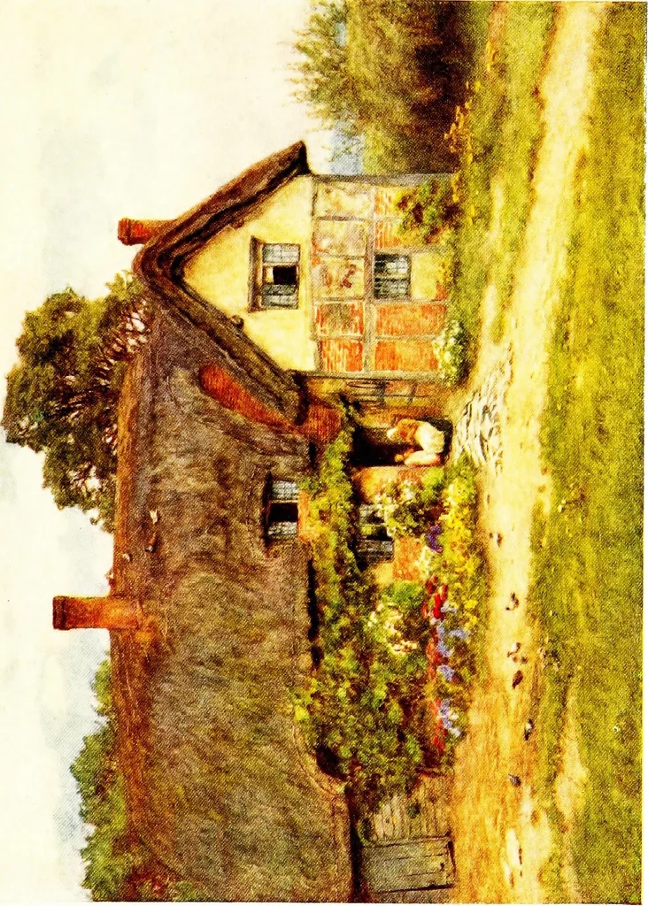 An illustration from The cottage homes of England, 1909, leaf 48
