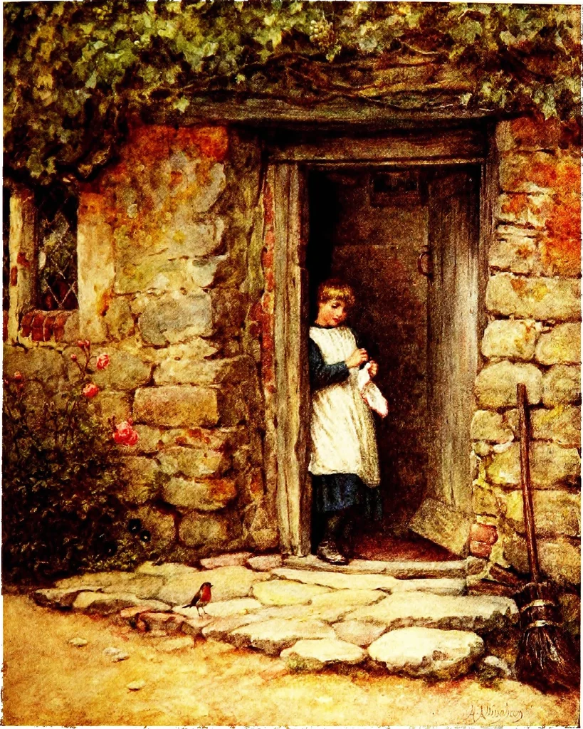 An illustration from The cottage homes of England, 1909, leaf 510
