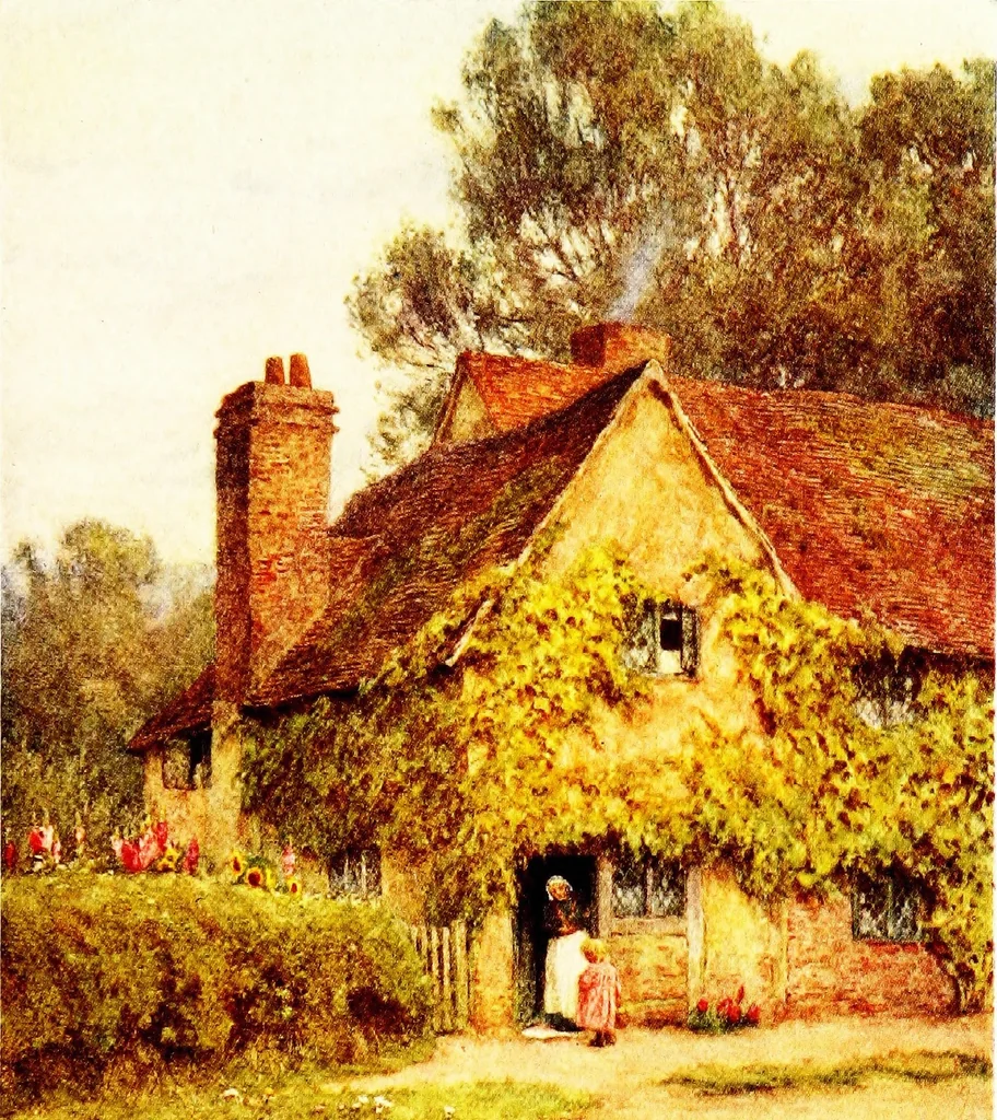 An illustration from The cottage homes of England, 1909, leaf 70