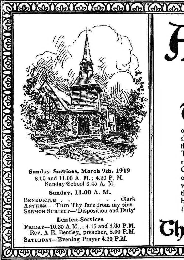 An illustration from Handbook of church advertising, 1921, leaf 36