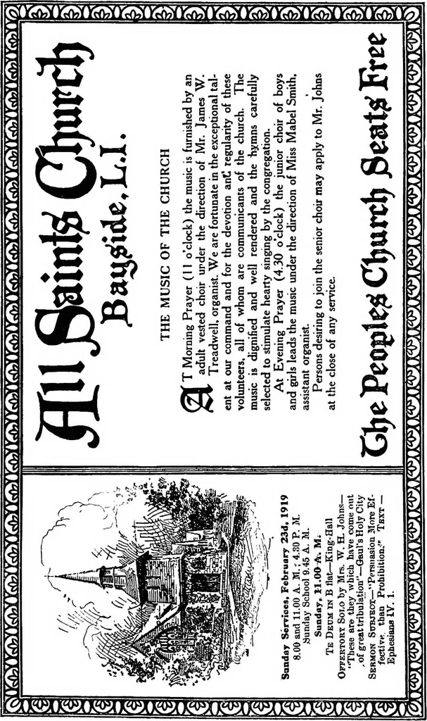 An illustration from Handbook of church advertising, 1921, leaf 37