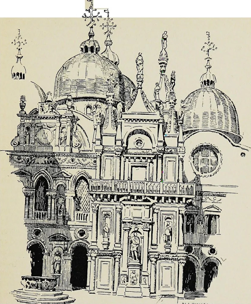 An illustration from Venice and its story, 1910, leaf 377