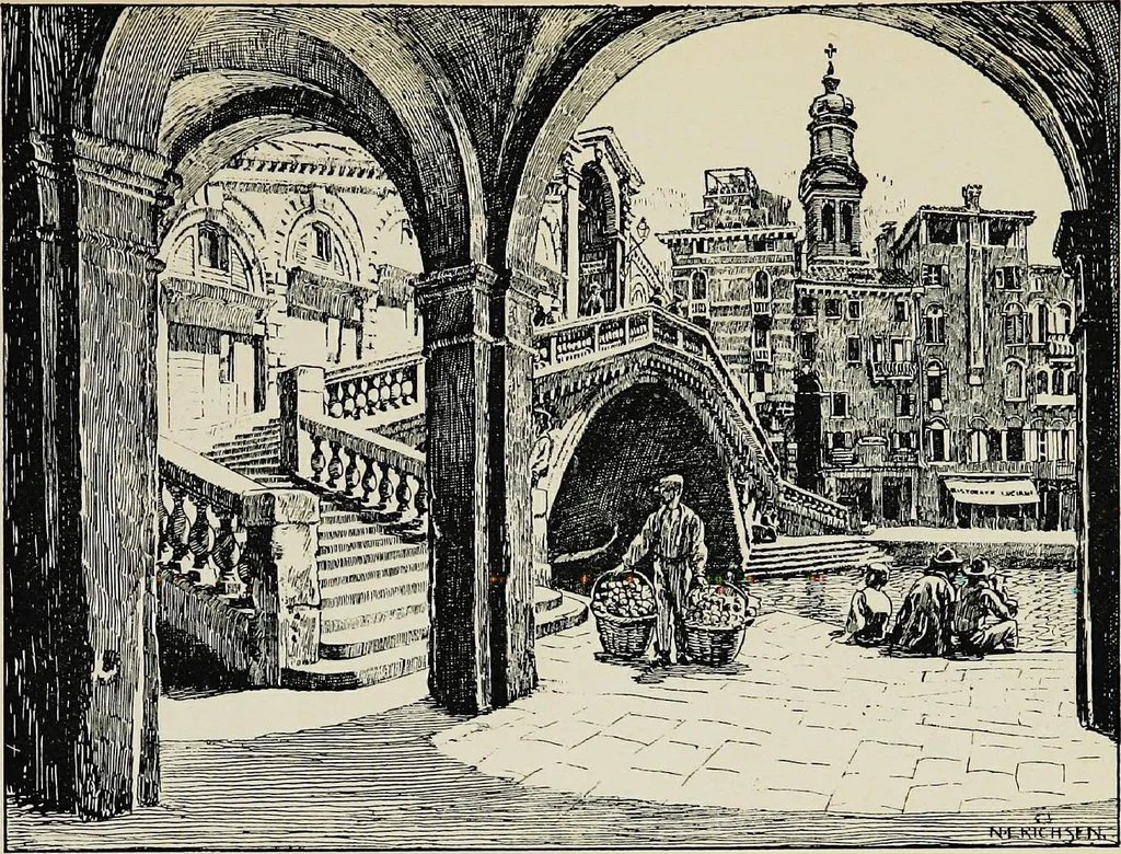 An illustration from Venice and its story, 1910, leaf 437