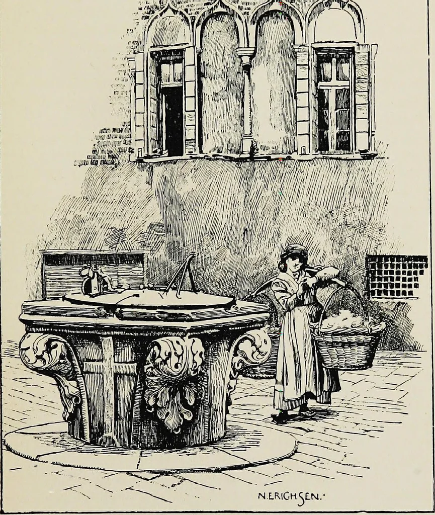 An illustration from Venice and its story, 1910, leaf 455