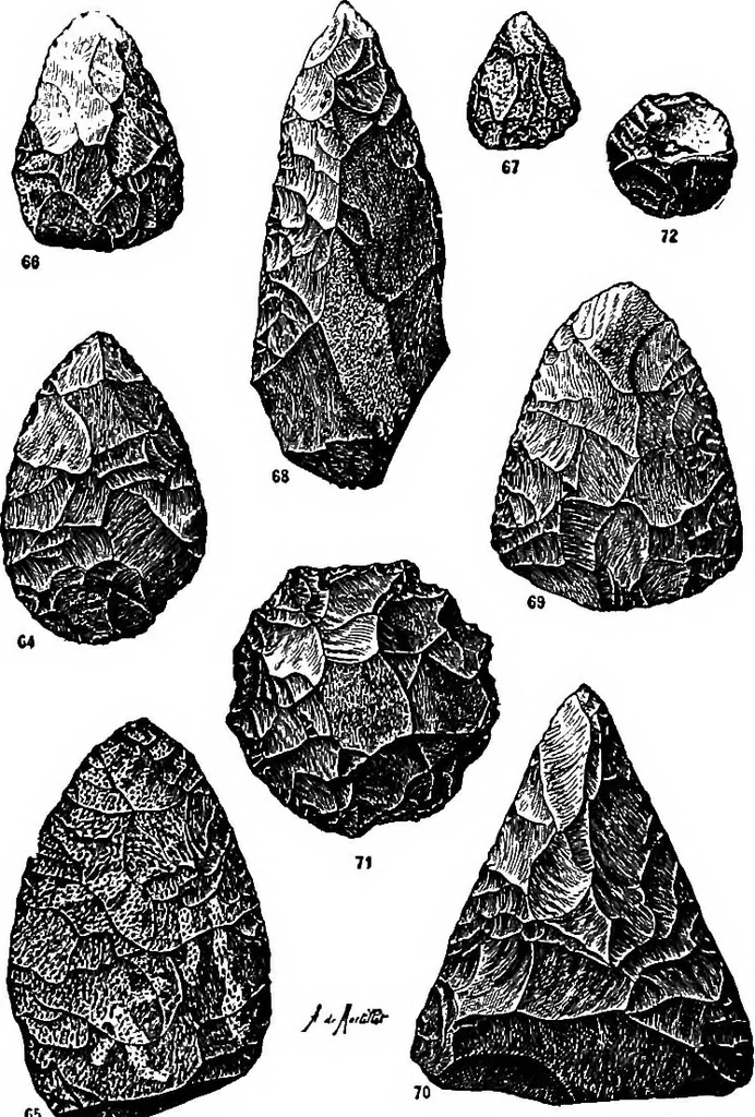 An illustration from Men of the old stone age, their environment, life and art, 1918, leaf 217
