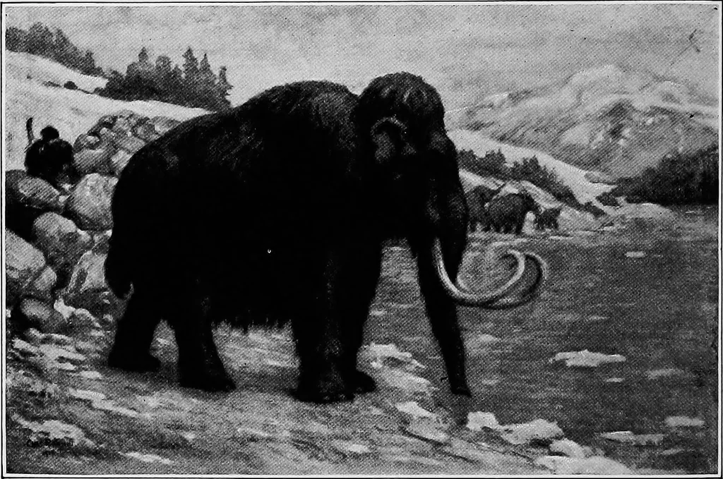 An illustration from Men of the old stone age, their environment, life and art, 1918, leaf 247